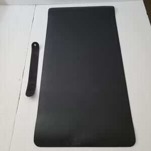 Portable Black Desk Pad & Card Mat 24x12 - Enhance Your Space!